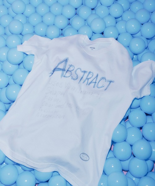 tシャツ 「TANGTANG for ADAM ET ROPE'」別注 HANDWRITING ABSTRACT レディース