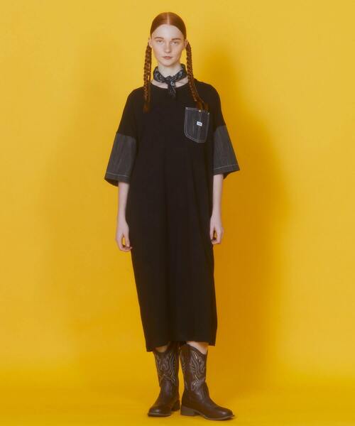 FRAPBOIS（フラボア） ワンピース Lee×FRAPBOIS カットワンピース