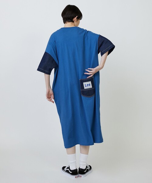 FRAPBOIS（フラボア） ワンピース 半袖 Lee×FRAPBOIS カットワンピース
