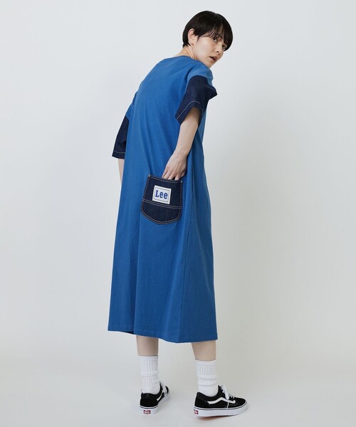 FRAPBOIS（フラボア） ワンピース 半袖 Lee×FRAPBOIS カットワンピース