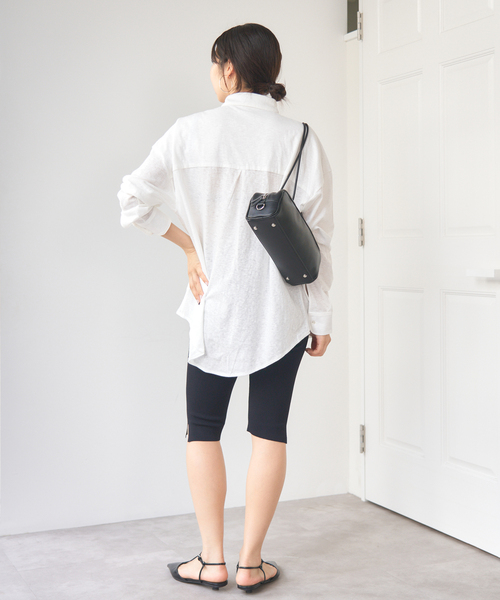 IENA パンツ ONIT/オニット MILANO RIB KNIT HALF LEGGINGS