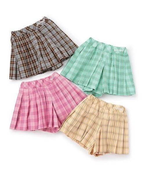 minimal（ミニマル） スカート チェックプリーツキュロット キッズ
