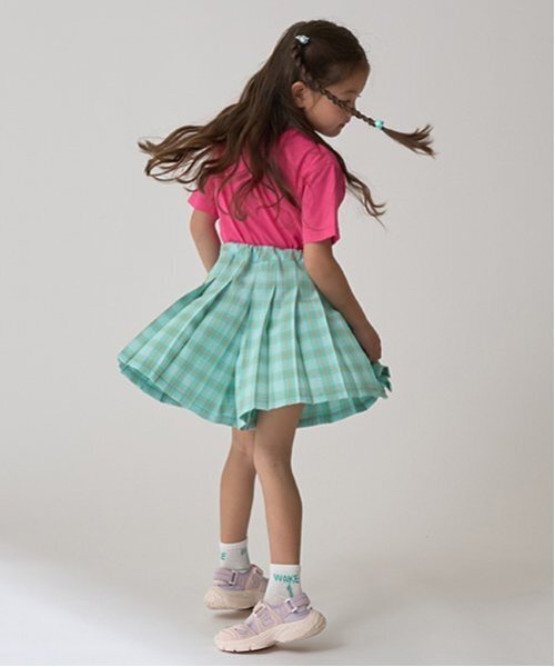 minimal（ミニマル） スカート チェックプリーツキュロット キッズ