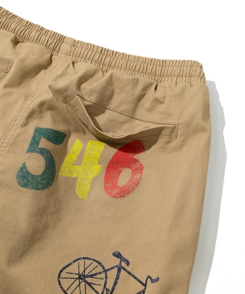 go slow caravan パンツ ストレッチツイル 断ち身プリント