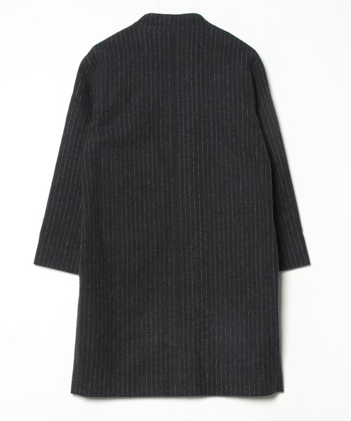 「BEAMS HEART」 ノーカラーコート 1 ブラック レディース