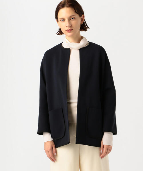 「BALLSEY」 ニットカーディガン S ネイビー レディース