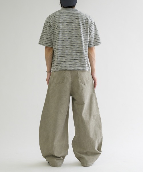 tシャツ 「EPNK」V-neck border tee / Vネックボーダーtee メンズ