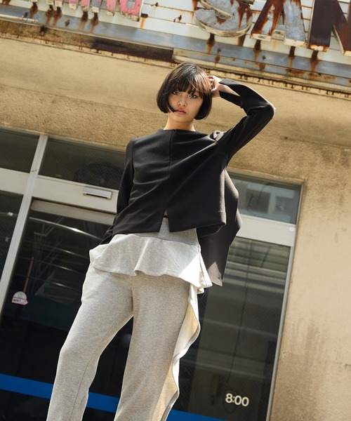 AVIE（アビィ） スウェットパンツ ジャージ フリルデザインスウェット