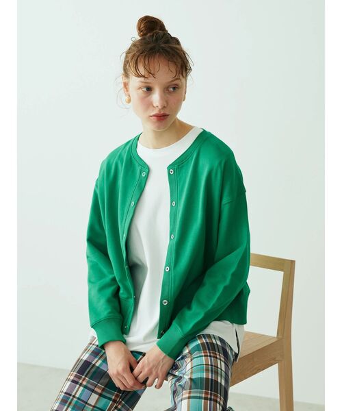 「AMERICAN HOLIC」 カーディガン L グリーン レディース