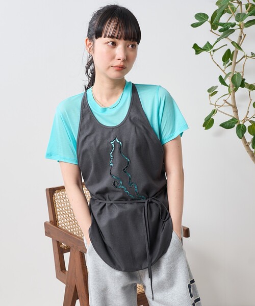 ベスト ジレ Baserange/ベースレンジ LEI APRON TOP/レイ エプロントップス レディース
