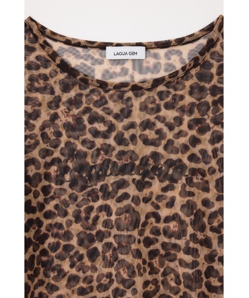 LAGUA GEM（ラグアジェム） tシャツ LEOPARD SHEER トップス