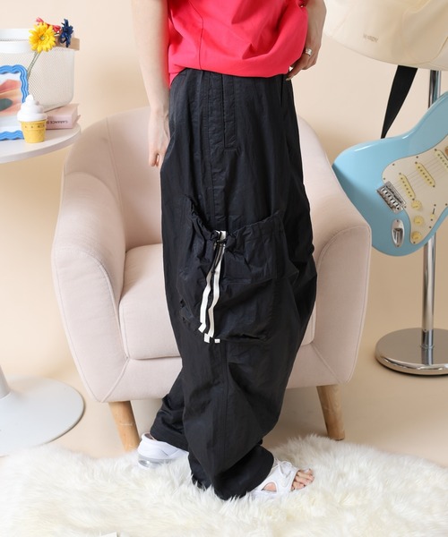 NERDY パンツ パラシュートカーゴパンツ レディース : ZOZOTOWN Yahoo