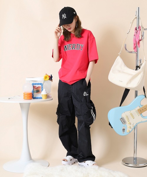 NERDY パンツ パラシュートカーゴパンツ レディース : ZOZOTOWN