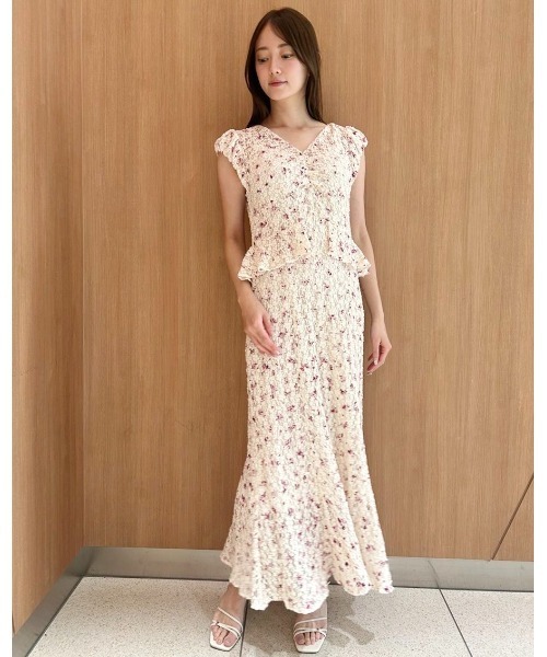 CELFORD（セルフォード） ワンピース ピグメントフラワーワンピース