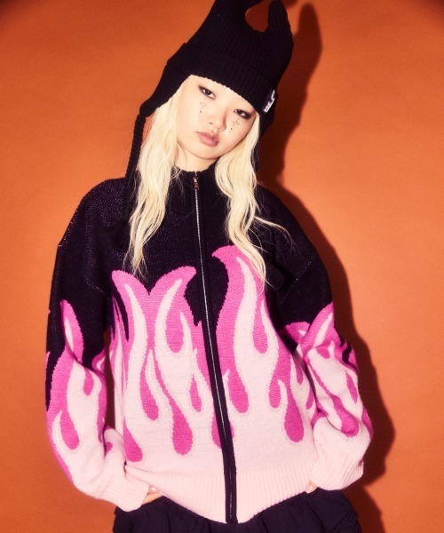 Candy Stripper（キャンディーストリッパー） ニット セーター FIRE