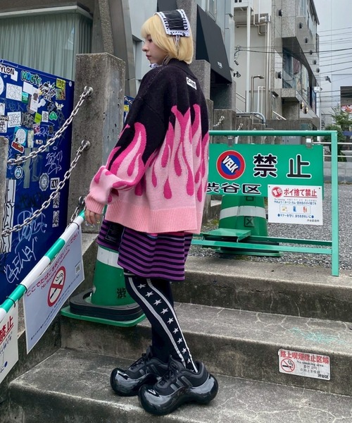 Candy Stripper（キャンディーストリッパー） ニット セーター FIRE