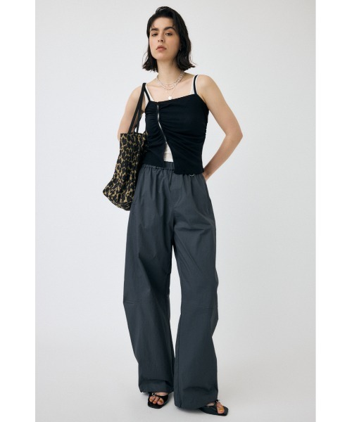 MOUSSY タンクトップ ノースリーブ DOUBLE LAYERED SHEER