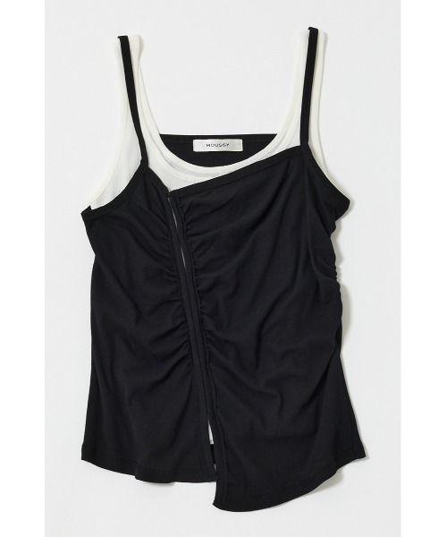 タンクトップ ノースリーブ DOUBLE LAYERED SHEER タンクトップ レディース MOUSSY タンクトップ ノースリーブ DOUBLE LAYERED SHEER