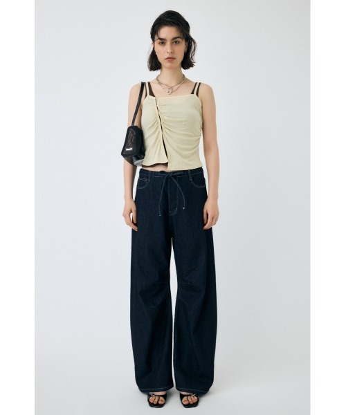 タンクトップ ノースリーブ DOUBLE LAYERED SHEER タンクトップ レディース MOUSSY タンクトップ ノースリーブ DOUBLE LAYERED SHEER