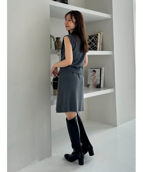 ロングブーツ 厚底 プラットフォーム Ⅴカット ラウンドトゥ Vカット厚底プラットフォームロングブーツ10cm全2色 | 厚底