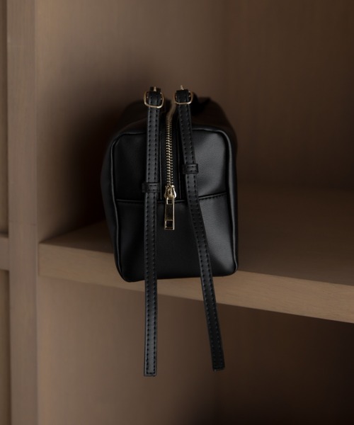 nunela ショルダーバッグ バッグ ダブルベルトボストンバッグ「No.8