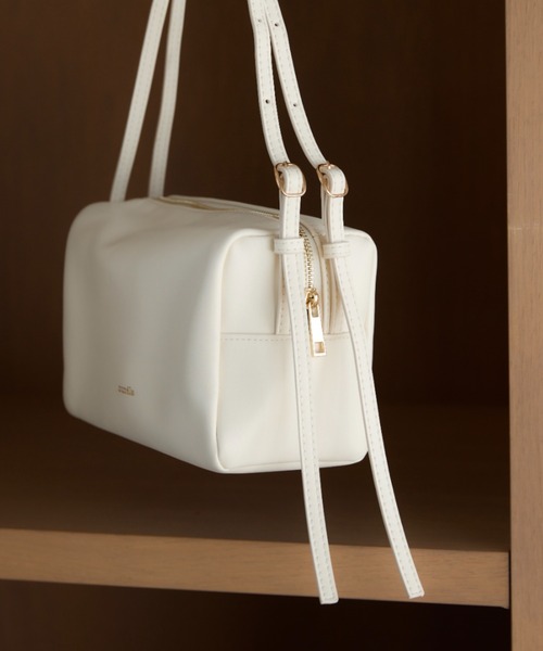 nunela ショルダーバッグ バッグ ダブルベルトボストンバッグ「No.8