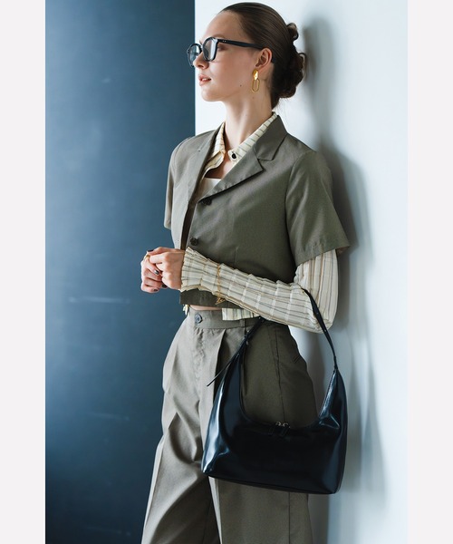 LA MARGE ショルダーバッグ バッグ 「本革」 ハーフムーン ショルダー