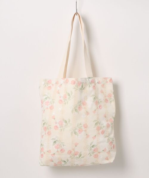 aimoha（アイモハ） トートバッグ フラワープリント レース刺繍