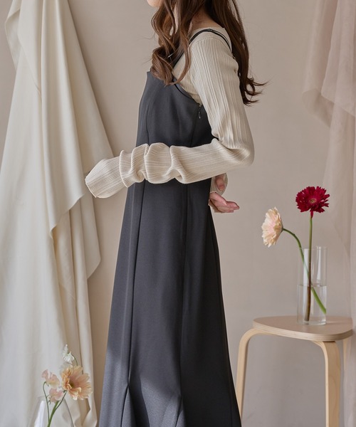 mideal（マイディール） ニット セーター long sleeve rib knit