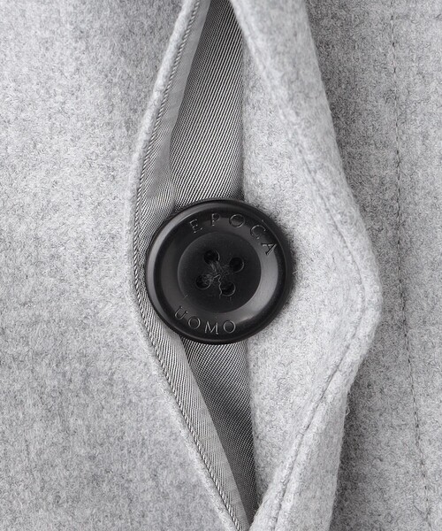 EPOCA UOMO（エポカ ウォモ） ステンカラーコート 44 ブラック メンズ