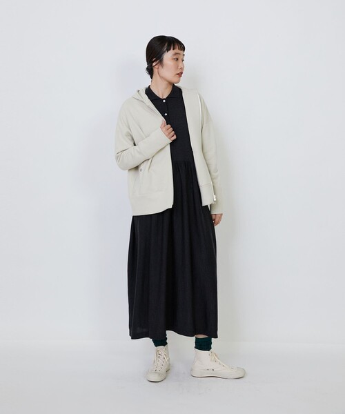 LOISIR パーカー 度詰め裏毛ジップフーディ レディース LOISIR パーカー 度詰め裏毛ジップフーディ レディース
