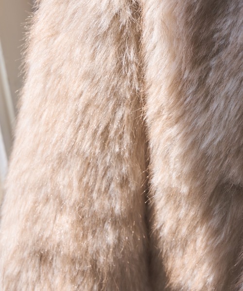 mellowneon（メロウネオン） コート アウター 2wayベルトファーコート