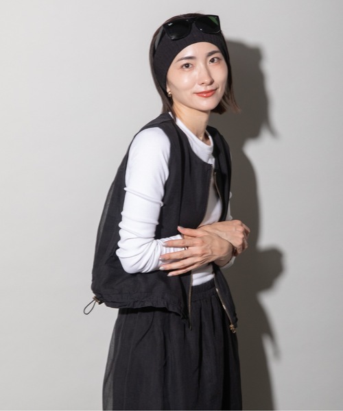 セットアップ ジップベスト×スカート セットアップスタイル レディース