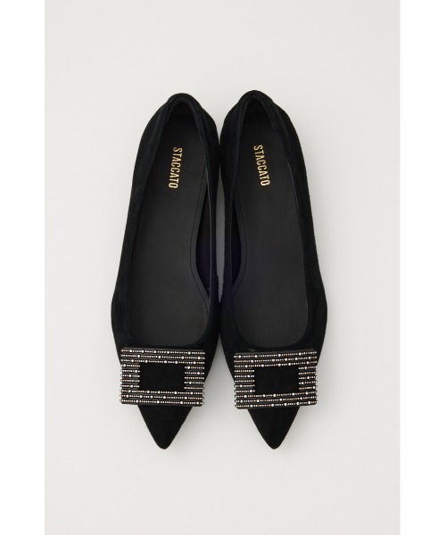 「STACCATO」 フラットサンダル 23cm ダークブラック レディース_画像3