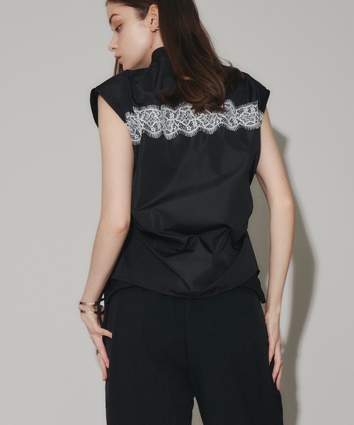 「VIOLETTA」 半袖ブラウス FREE ライトブルー レディース_画像5