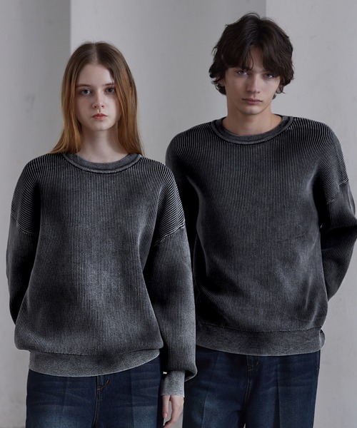 CLEL（クレイル） セーター ニット 「CLEL」Basic/Spray Rib Knit Crew