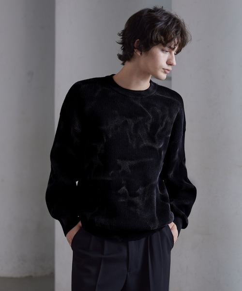 CLEL（クレイル） セーター ニット 「CLEL」Basic/Spray Rib Knit Crew