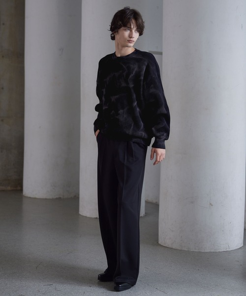 CLEL（クレイル） セーター ニット 「CLEL」Basic/Spray Rib Knit Crew