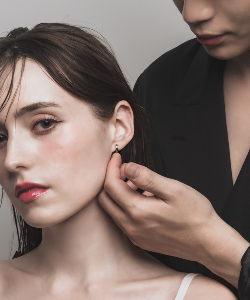 muku アレルギー対応 ピアス PIERCE/MAT HOOP メンズ レディース