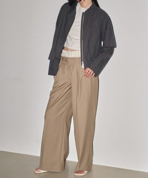 TODAYFUL 「TODAYFUL」 ジップアップブルゾン 36 ホワイト レディース