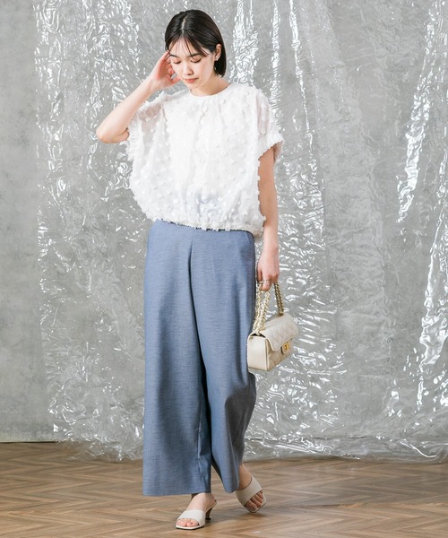「Gready Brilliant」 「AuieF」半袖ブラウス 38 ブラック レディース_画像5