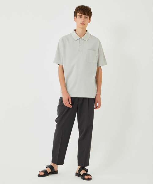 「UNITED TOKYO」 半袖ポロシャツ 1 ブラック メンズ_画像2