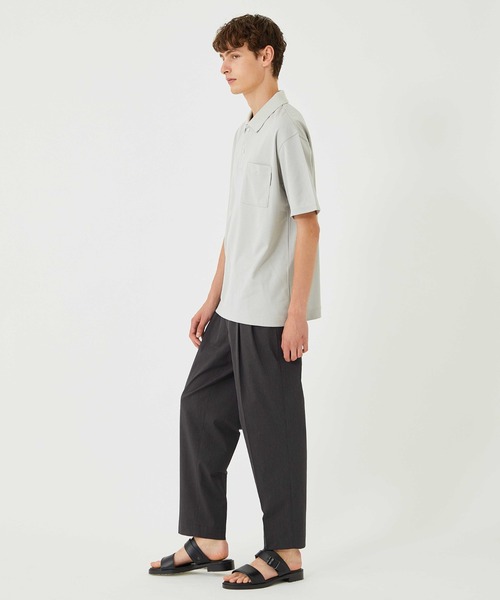 「UNITED TOKYO」 半袖ポロシャツ 1 ブラック メンズ_画像3