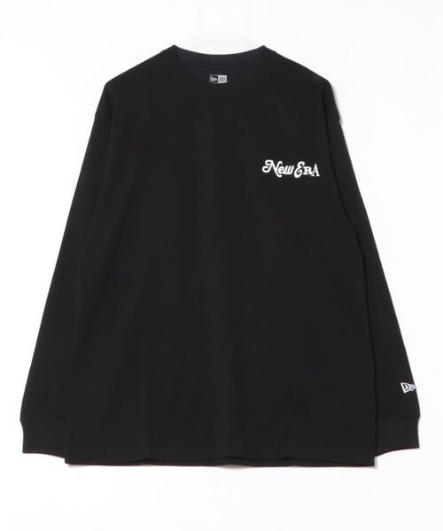 NEW ERA ブラック 長袖カットソー Lサイズ ニューエラ 長袖Tシャツ フラッグロゴ（Tシャツ/カットソー）｜NEW ERA