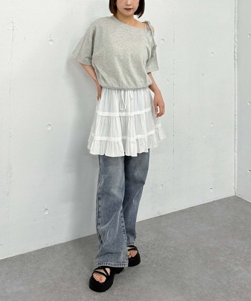 [archives] тренировочный cut and sewn MEDIUM темно-синий женский 