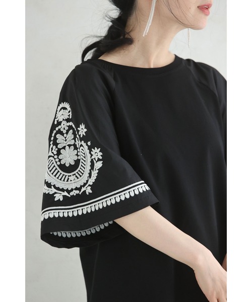 「CAWAII」 半袖カットソー FREE ブラック レディース_画像3