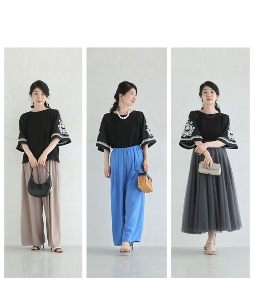 「CAWAII」 半袖カットソー FREE ブラック レディース_画像9