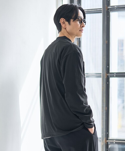 coen（コーエン） tシャツ ソフトタッチモチモチロングスリーブT