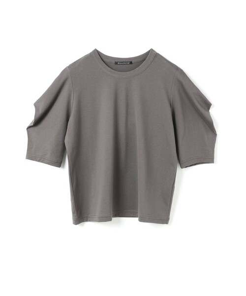 「mizuiroind」 半袖カットソー FREE チャコールグレー レディース_画像2