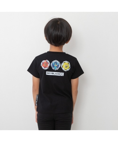 tシャツ BAYBLADE X ベイブレードエックス 半袖Tシャツ ロゴワッペン